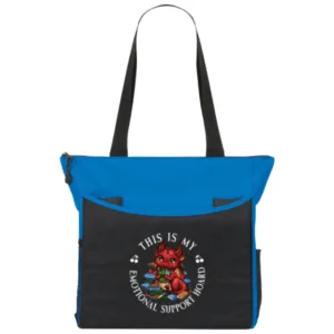 Black & Blue Tote Bag
